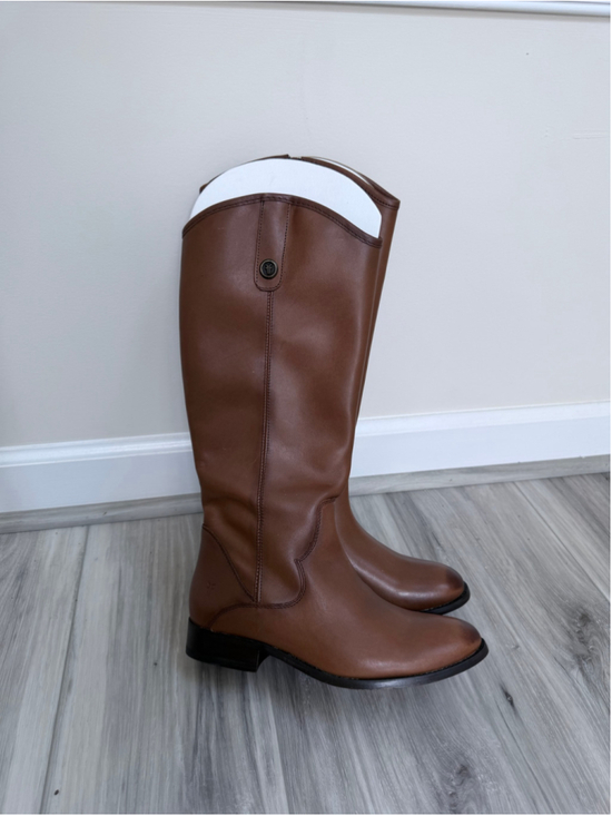 Frye Shoes - Frye Marissa Medallion Tall Riding Boots Women’s 7 Cognac Leather New Without Bo